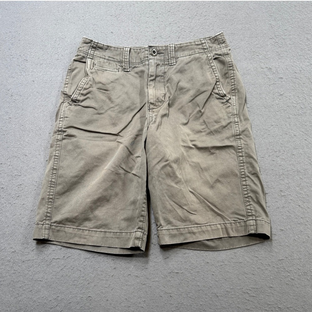 American Eagle Shorts Men's 28 Gray Cotton Longboard Relaxed Fit Hiking Outdoor